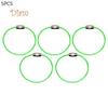 GQ 5/10Pcs Durable Steel Wire Rope Ring Connector Keychain Key Holder Hanging Cable