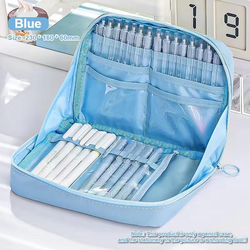 12 Layers Large Capacity Pencil Case Good Looking Multifunctional Classification Storage Stationery Storage Bag 1pc