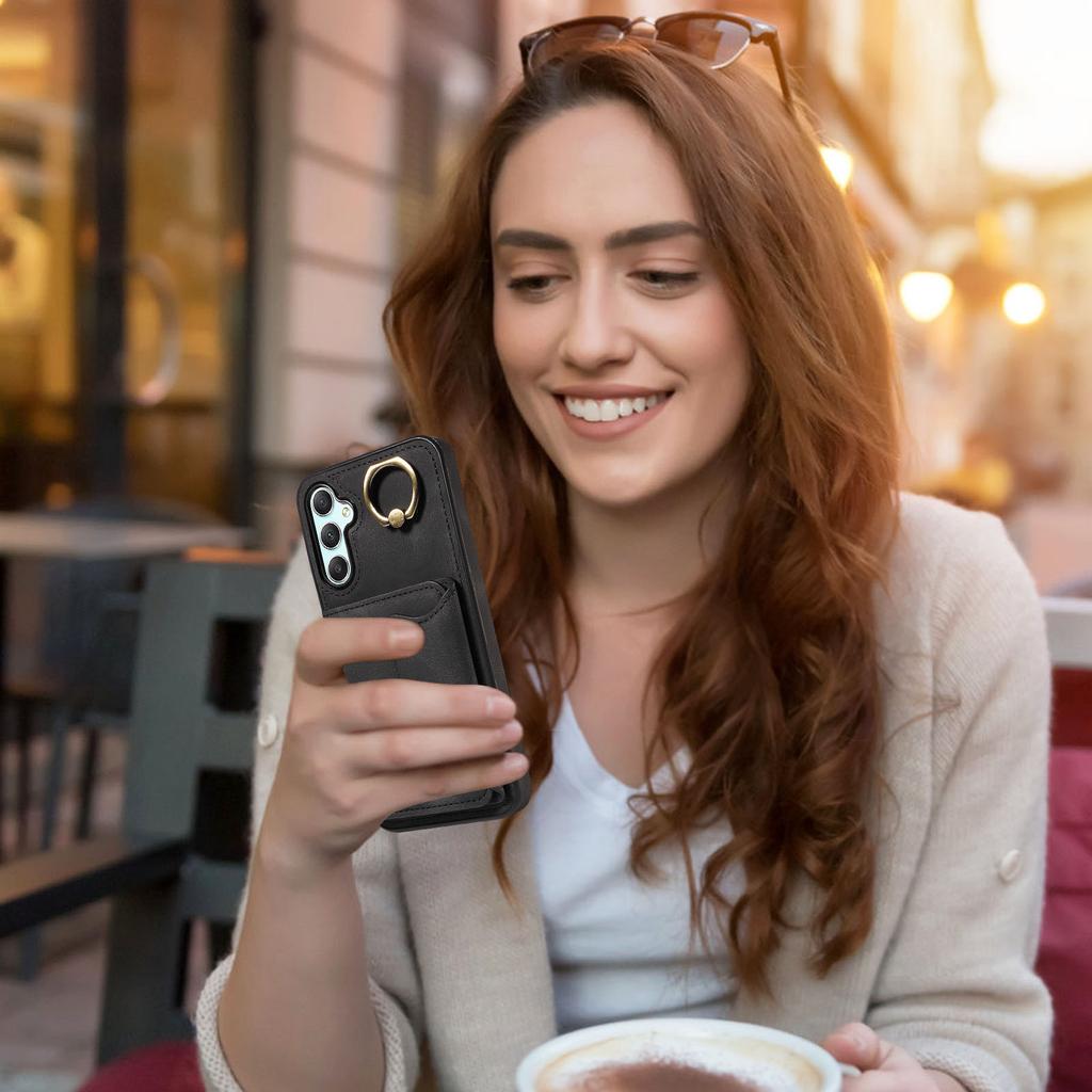 Для Samsung Galaxy A34 (5G) Кольцо-кронштейн для держателя карт, слоты, чехол для телефона