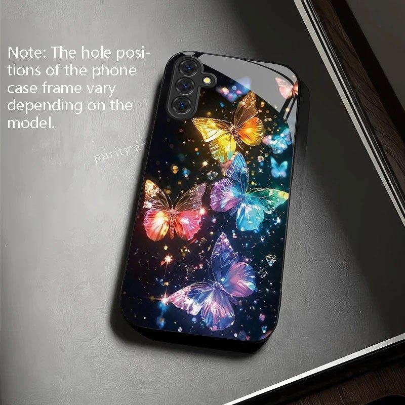 Модные Чехлы для Телефона с Полированным Хрустальным Крылом Чехол Coque Fundas для Samsung Galaxy S26 S25 S24 S23 S22 S21 FE Ultra Plus
