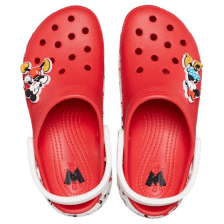 Crocs Микки Удобные Универсальные Клоги Женская Обувь Красный 208885-8C1