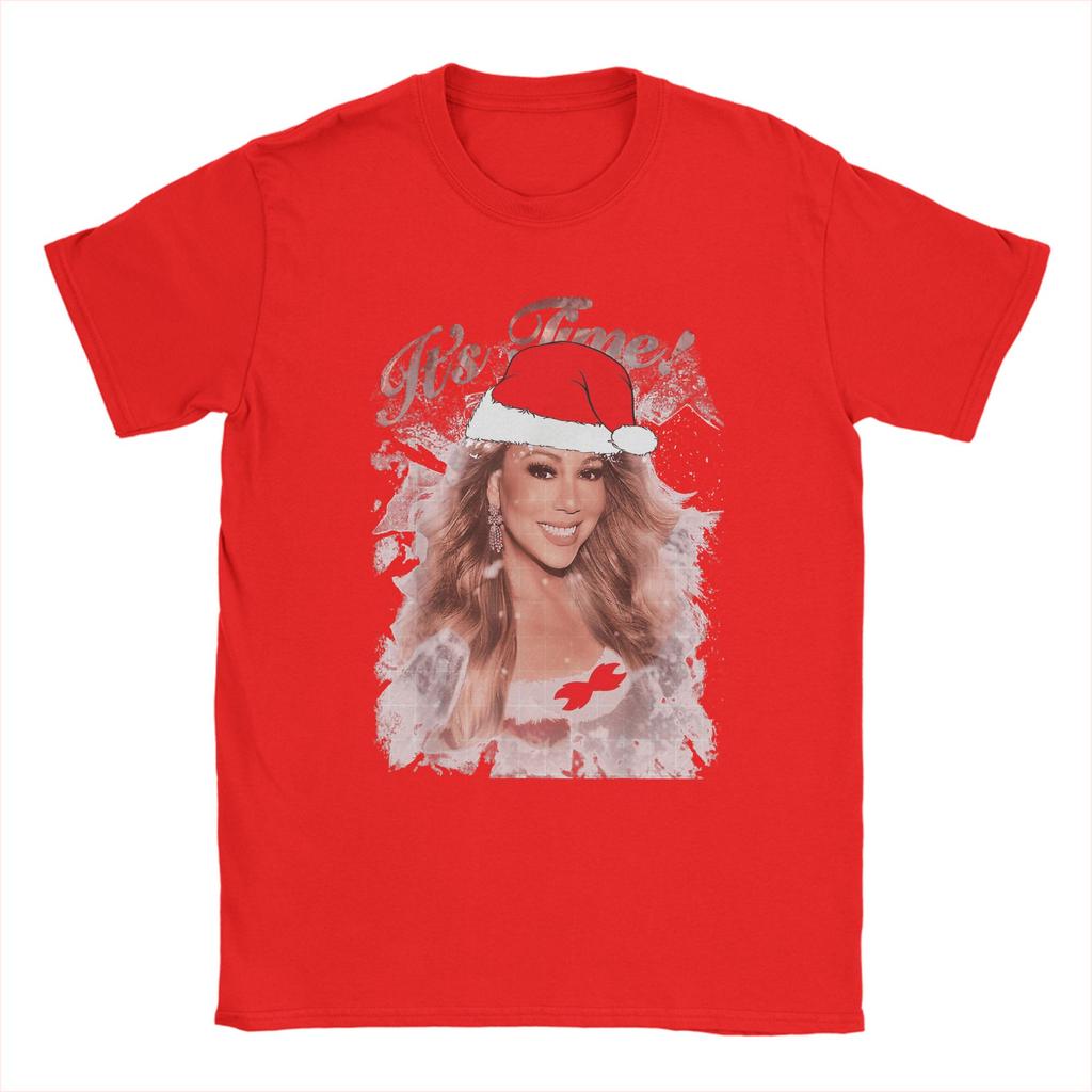 Mariahh CAREY It's Time 2025 Gift Men's T Shirt Creative Tees Short Sleeve Round Neck T-Shirts 100% Cotton Summer Tops