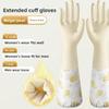 Waterproof Dishwashing Gloves Fleece Lined Scrubbing Gloves Winter Gloves  Outdoor Cleaning