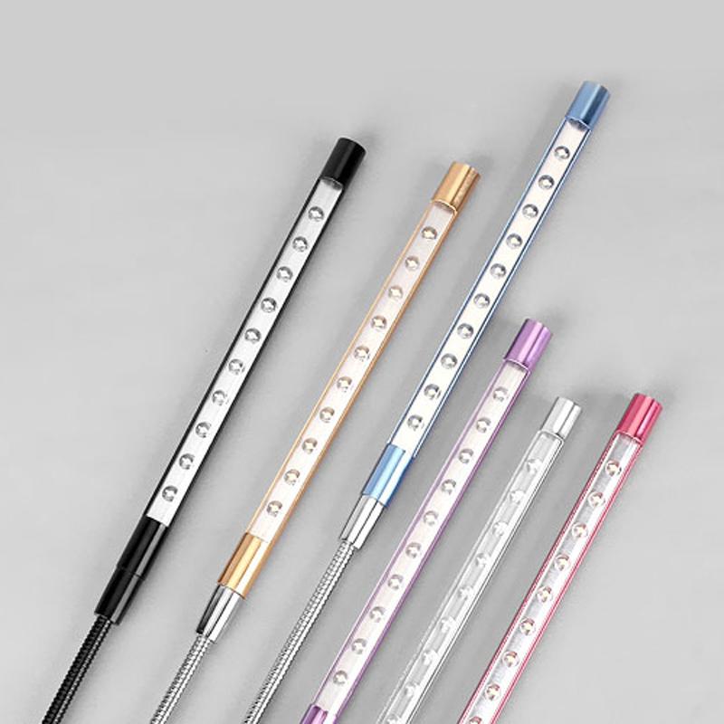 Светодиодный светильник для книг USB-лампа для чтения Гибкая настольная лампа Мини-настольный светильник Портативная учебная лампа для портативного компьютера Power Bank 4 10 светодиодов