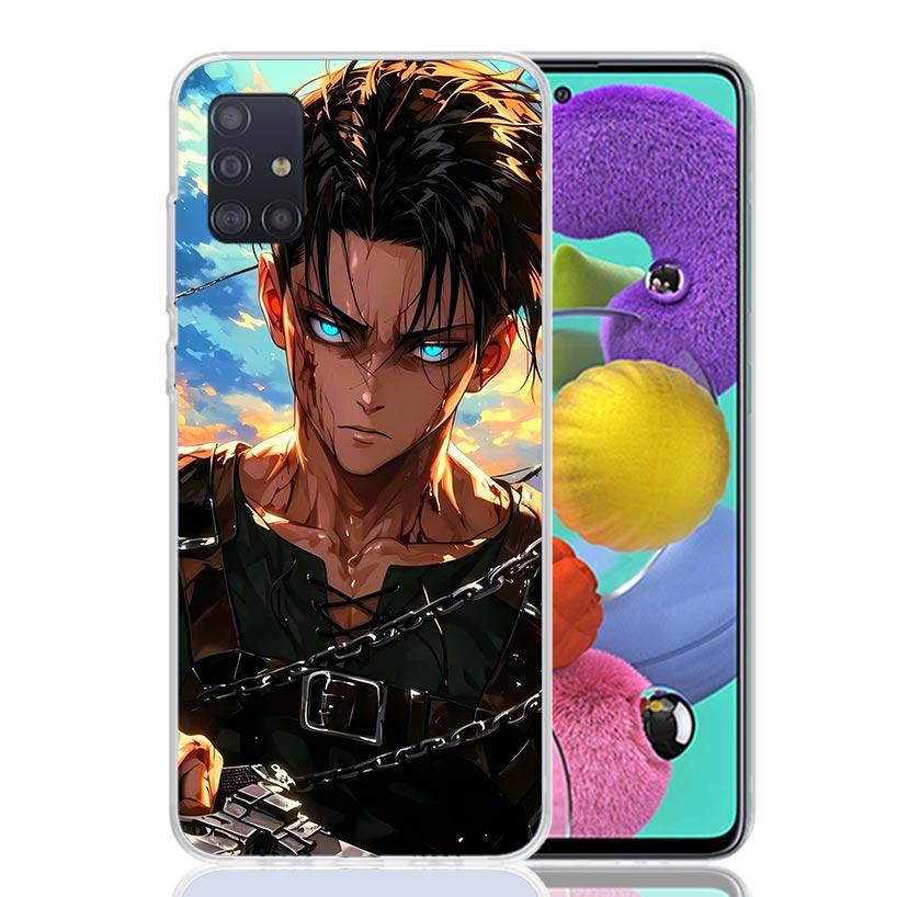 Чехол для телефона A-Атака на Титанов Леви для Samsung Galaxy A52 A32 A22 A12 A02S A50S A30S A51 A31 AA71 Note 20 Ultra 10 S10 Plus Gal