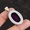 Подвеска из фиолетового огненного лабрадорита, серебряная подвеска 925 пробы, оригинальный кулон с драгоценным камнем, красивое серебряное ювелирное изделие, подвеска ручной работы, подарок для нее