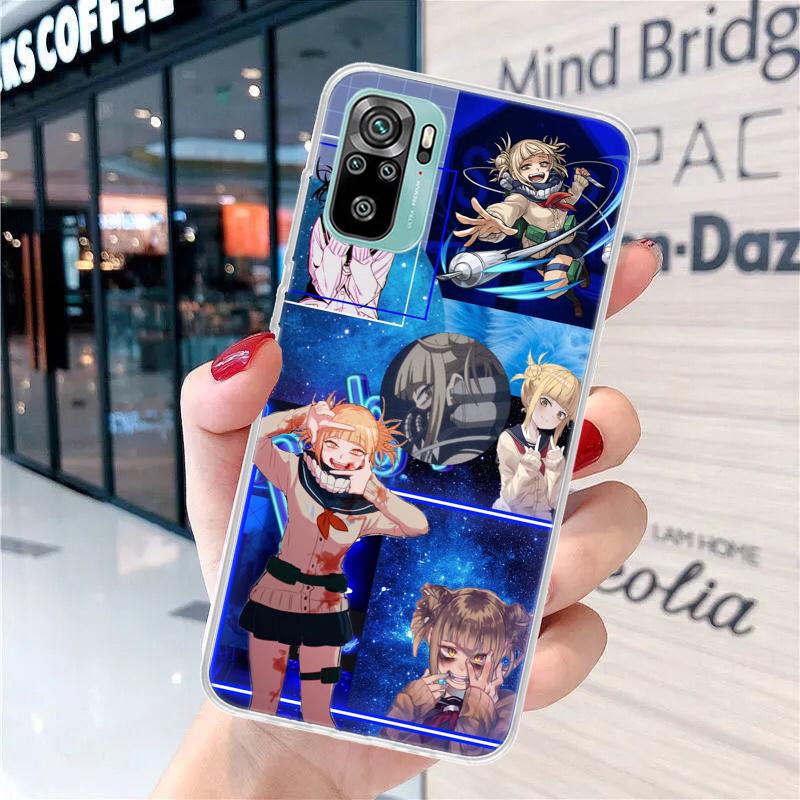 Himiko Toga Anime Soft Phone Case For Xiaomi Redmi Note 13 14 15 Pro Plus 12S 12 14S 11S 11E 10 10S 11 11T 5G 4G Cover Coque Red