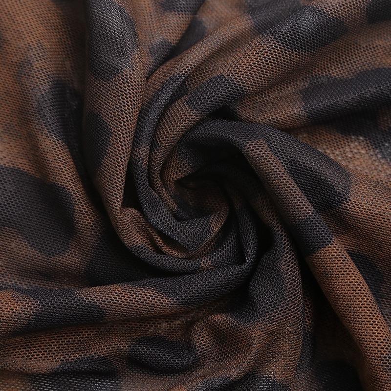 YYFS Женские модные повседневные боди с леопардовым принтом весна-осень с длинным рукавом и V-образным вырезом