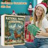 National Parks Christmas Countdown Calendar With Nature Theme For Family And Friends Celebration