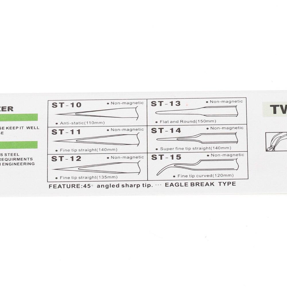 1 шт. отличное качество, розовый антистатический промышленный пинцет из нержавеющей стали, бусины со стразами, инструмент для изготовления ювелирных изделий