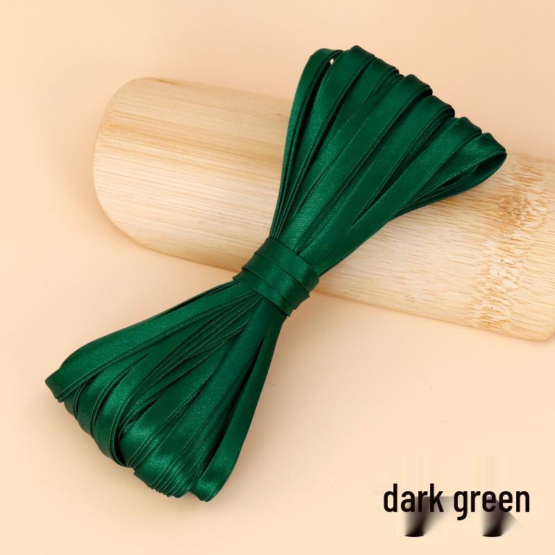 Hengmeihe Satin Cheongsam Hemming Strip, 0.6cm Non-Iron Fabric Piping Ribbon, Clothing Accessory.