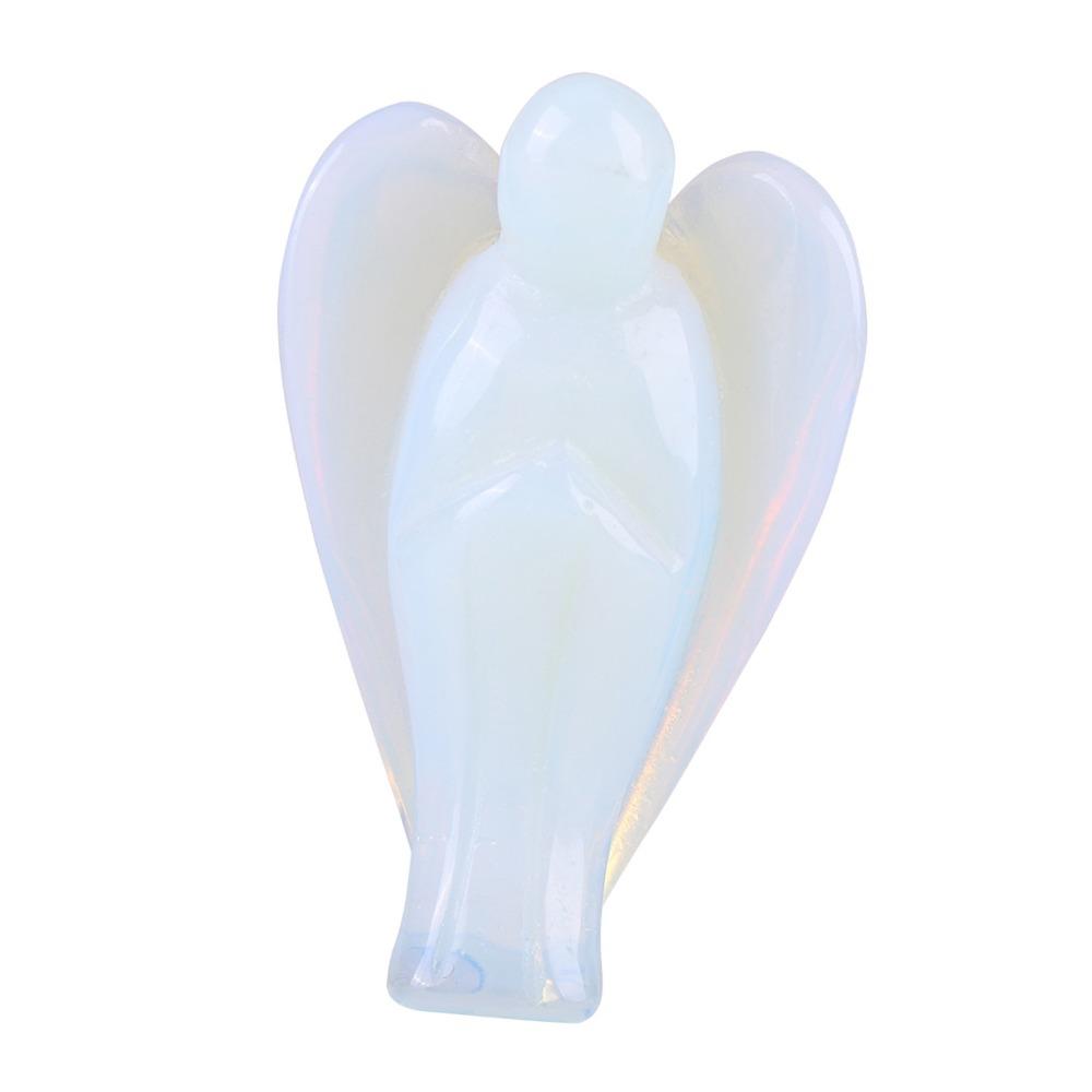 Polished Opalite Crystal Angel Crystal Crystal Guardian Angel Office Desk Decor