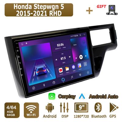 Android Carplay автомобильное радио для Honda Stepwgn 5 2015-2021 мультимедийный проигрыватель головное устройство стерео GPS навигация BT WIFI 4+64 ГБ