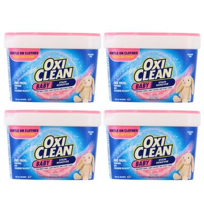OxiClean Baby 1370г Сделано в Набор предметов первой необходимости с кислородом [Эксклюзив ЭК] (4-Pack) Порошок, США, Отбеливатель, Детский, OxiClean, Одежда,