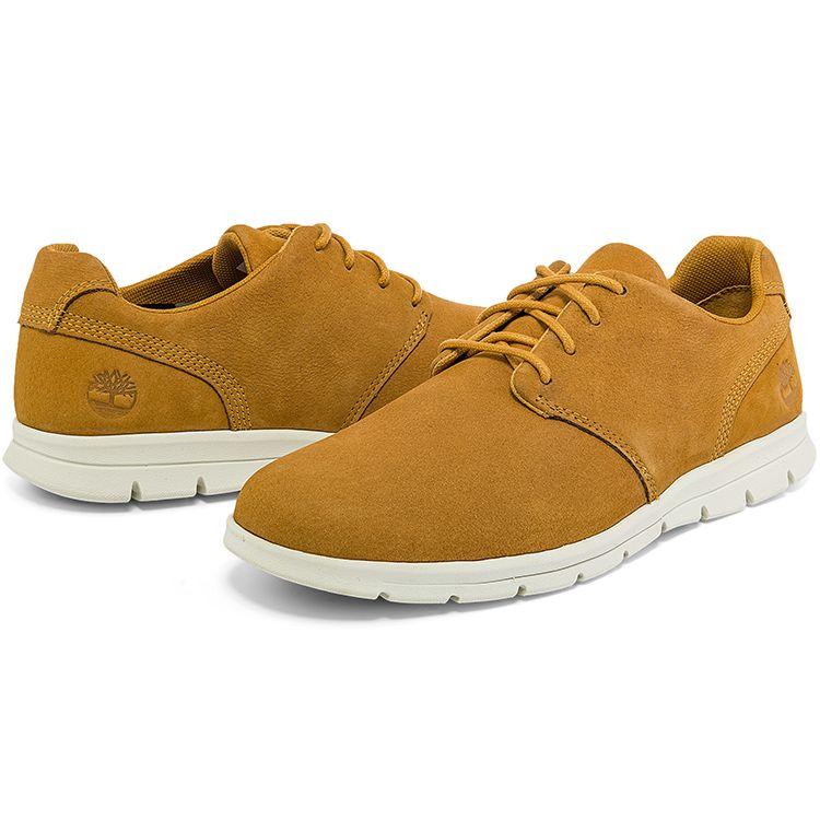 Timberland Graydon Top Grain Leather Удобные модные прочные водонепроницаемые дышащие легкие низкие повседневные туфли мужские кроссовки пшеничного цвета A411H