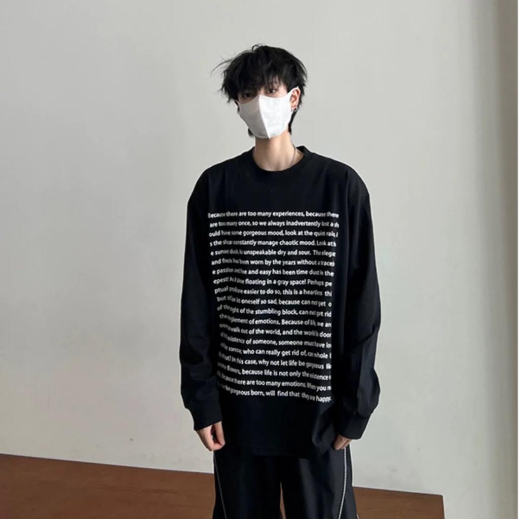 Autumn And Winter Sweater Men'S Trendy Brand American High Street Long-Sleeved T-Shirt Oversized And Stacked With Bottoming Shirt