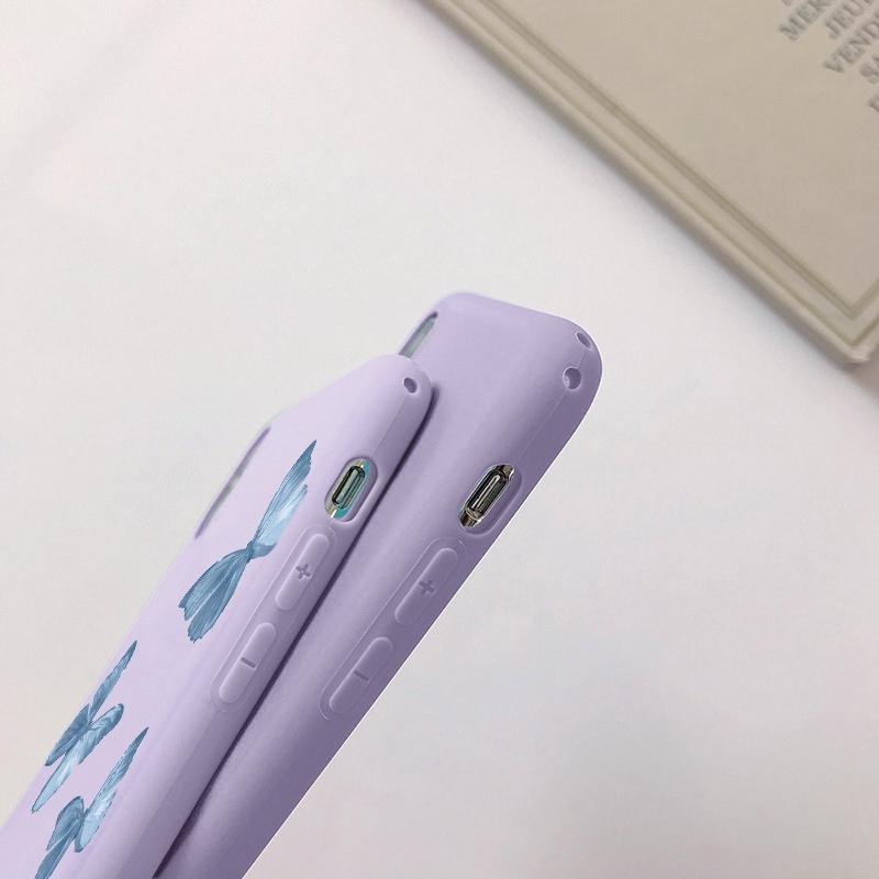 Мягкий силиконовый чехол Heart ButterflySoft для Xiaomi Redmi Note 13 Pro 13C Samsung A35 A55 M35 S24 Huawei Honor 200 iPhone Camera Защитный противоударный чехол