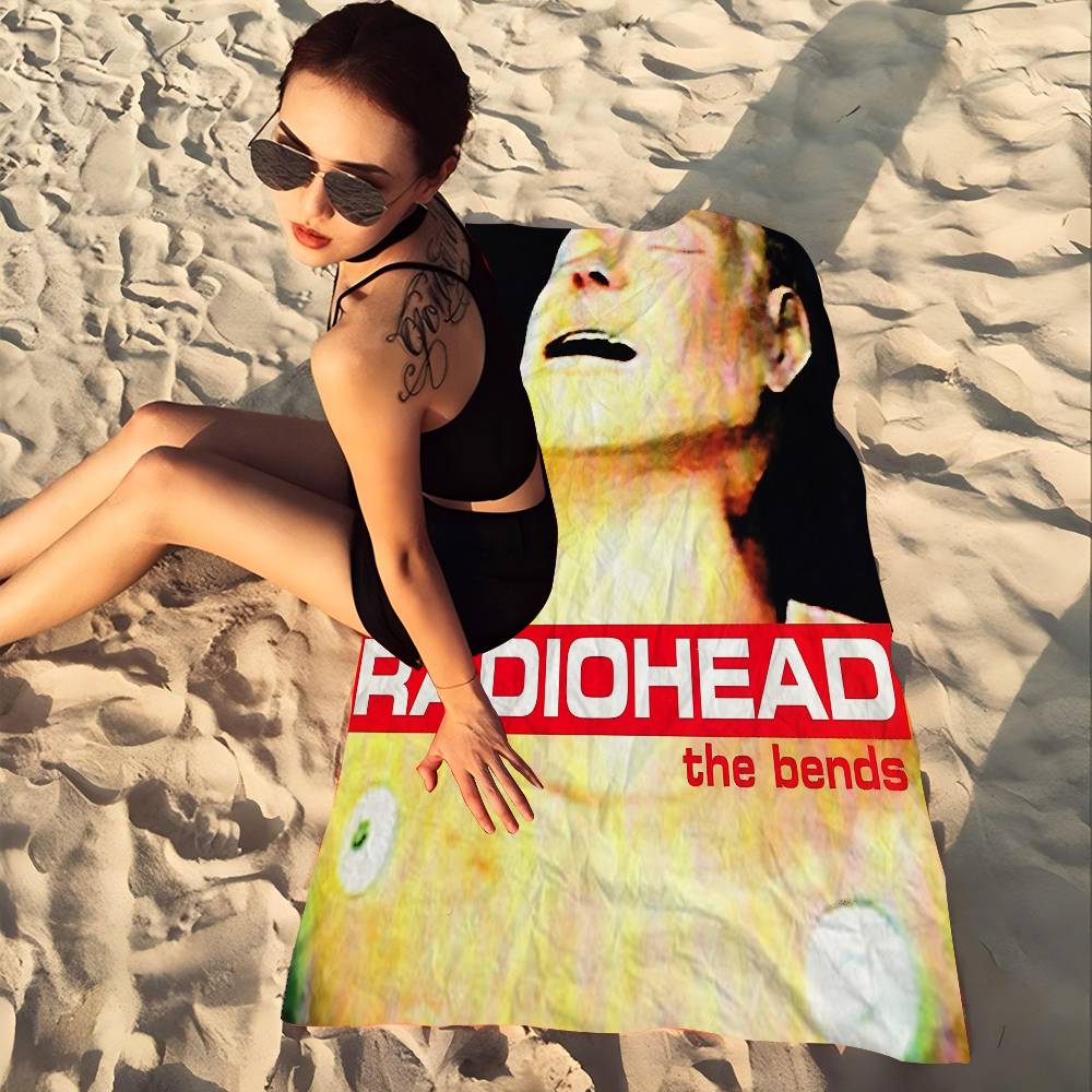 Rock Band R-Radiohead Микрофибровое пляжное полотенце Впитывающее Быстросохнущее Мягкое для Йоги, Плавания, Отдыха, Альпинизма
