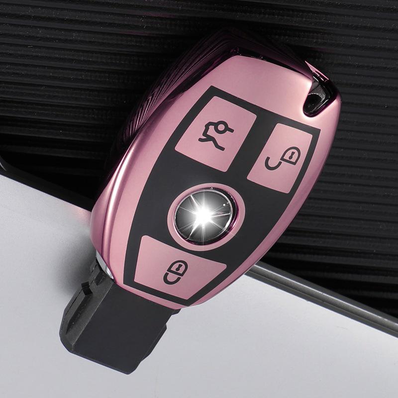 Чехол для ключа Mercedes-Benz для C260L, E300L, C200L/GLC300/GLA200, E-Class, C-Class - специальная пряжка