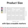 Fridge Magnet Calendar Board Weekly Planner Reusable Dry Erase Magnetic Whiteboard Acrylic Fridge Sticker Message Menu Gadgets