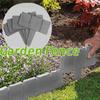 Garden PP Fence Edging,8Pcs Home Garden Border Edging Plastic Fence Stone DIY Yard Landscape Plant Fence Fit for Lawn Yard Flow