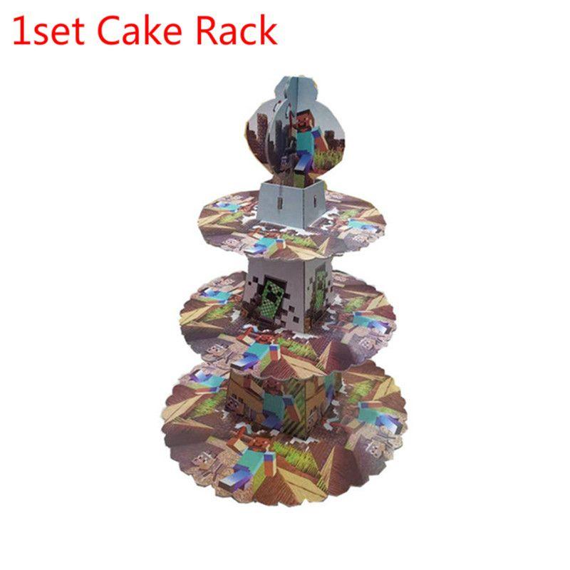 Принадлежности для вечеринки в честь будущего ребенка и дня рождения в стиле Minecraft с ярким набором посуды