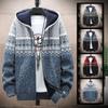 Men's Casual Hooded Cardigan Knitted Sweater Autumn and Winter
