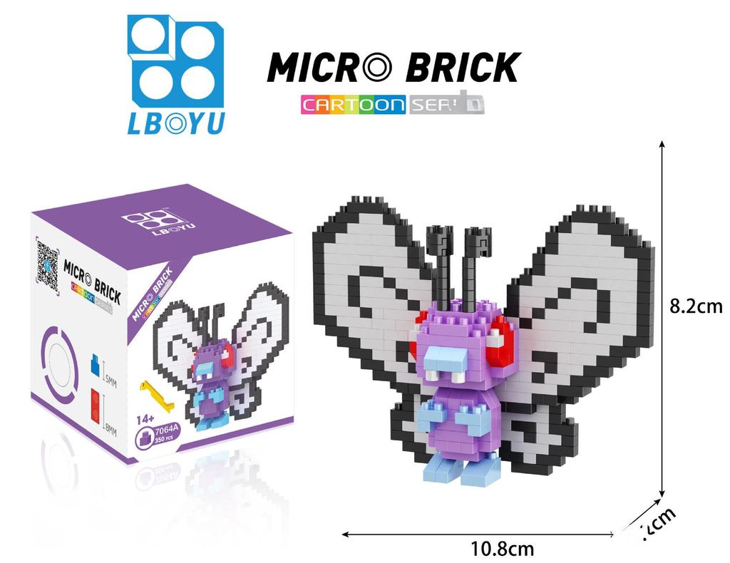 Leboyu 8093 Игрушка-конструктор из микроалмазных частиц - образовательная сборочная игрушка-эльф (Цельный кусок)