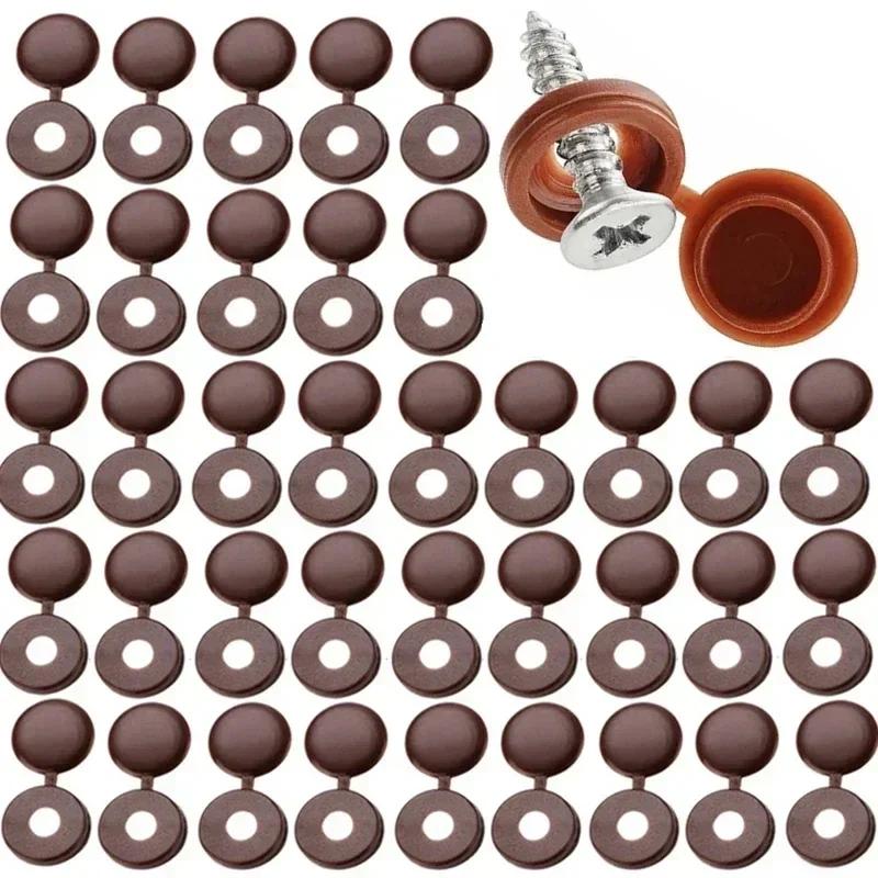 5/100pcs Screw Plastic Decorative Covers Universal Car Furniture Self-tapping Screw Cap Decor Cover Auto Accessories