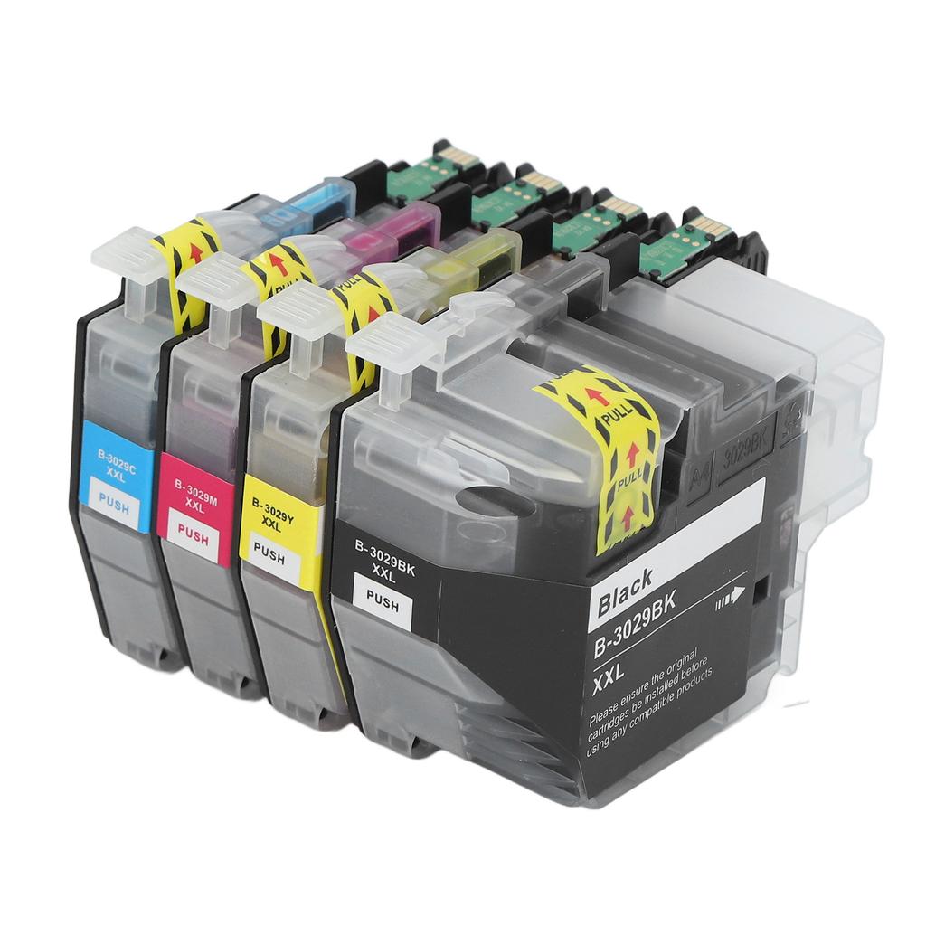 4Pcs Ink Cartridge BK C M Y Smoothly Output Clear Print Printing Cartridge with Ink for MFC J5830DW Printer
