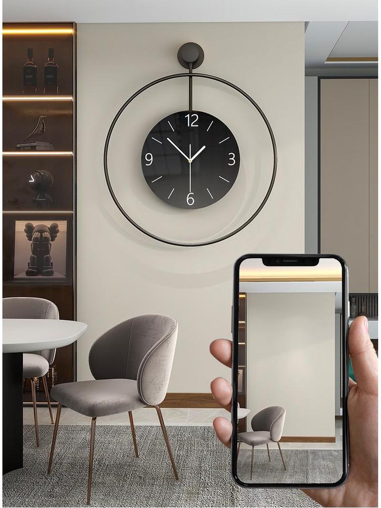 Creative Modern Art Wall Clock for Living Room and Porch