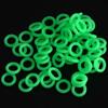 100 ШТ Флуоресцентные Силиконовые Кольца для Палаточных Колышков Светящиеся O-образные Кольца для Удилищ Ночной Свет Аксессуары для Палаток для Кемпинга на Открытом Воздухе