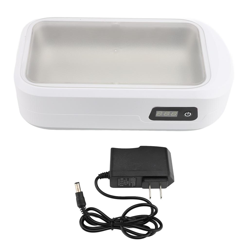 Ultra Sonic Jewelry Cleaner Machine Portable Professional for Eyeglass Watch Dentures EU Plug