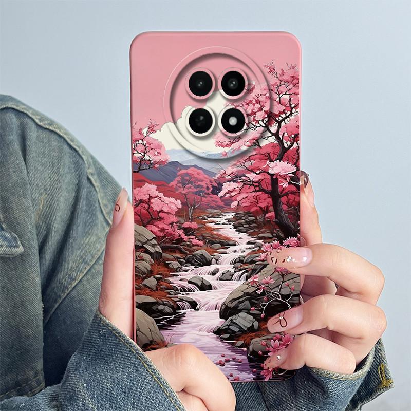 Для Realme 12 5G 12X Narzo 70X Чехол для телефона RMX3999 RMX3997 Funda Мягкий силикон Сладкий Расписной Модный Coque Чехол с цветочным принтом