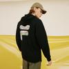 Fila Fusion Серия FOB Радужная Мода Свободный Худи Унисекс Худи Черный T11U333207FBK