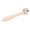 Wooden Jingle Hand Bell Solid Wood Handle Stick Shaker Children Musical Instrument Orff Toy Round