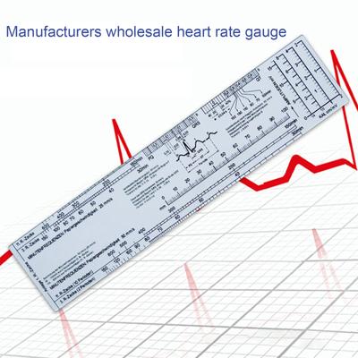 Шкала сердечного ритма, измерительная линейка, измерительный прибор для измерения сердечного ритма, штангенциркуль для интерпретации, линейка для измерения электрокардиограммы