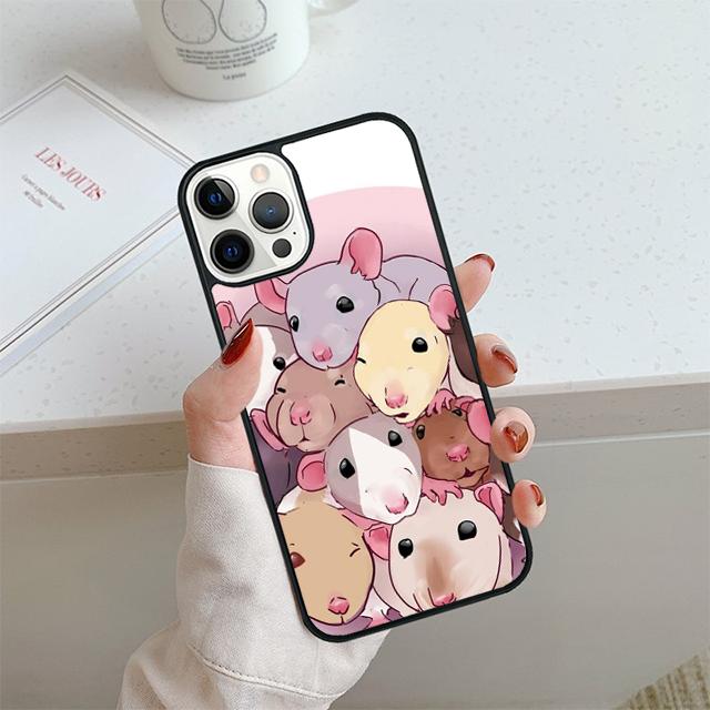 Чехол для телефона Мышь Крыса Для iPhone 17 Air 14 15 16 13 12 Чехол Для Apple iPhone 17 Air 14 15 16 Pro Max 6S Plus Coque