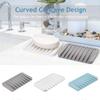 Self-Draining Silicone Soap DishSilicone Soap HolderMultifunctional Non-Slip Storage Rack Drain Mat for Bathroom/Kitchen