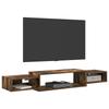 Wall Mounted TV Cabinet Wall Bracket Smoked Oak