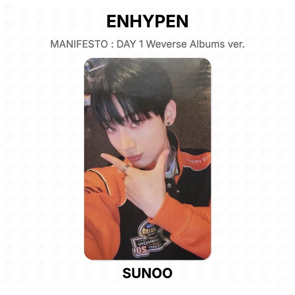 ENHYPEN МАНИФЕСТ : ДЕНЬ 1 Альбомы Weverse вер.. Официальная фотокарта