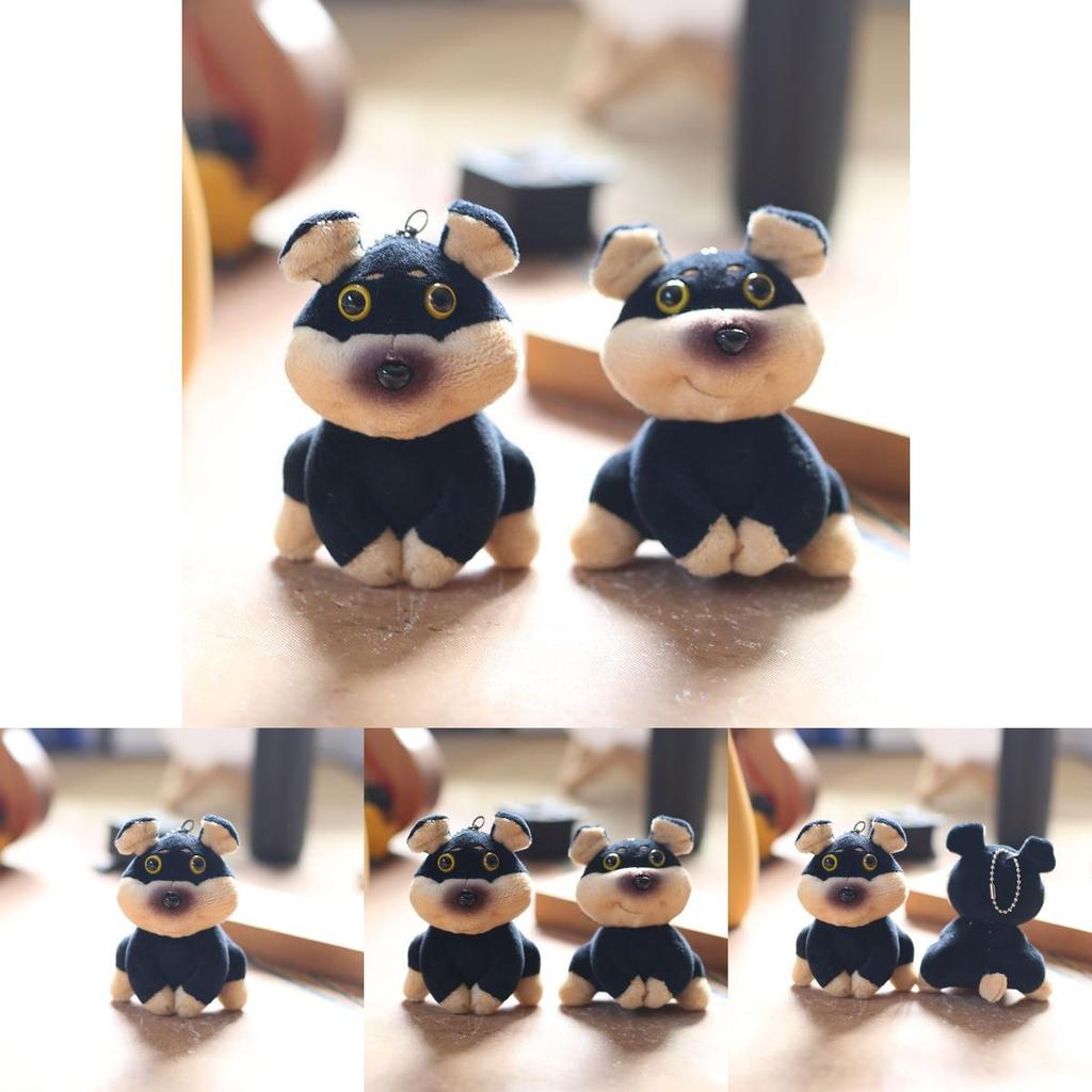 Плюшевый брелок с животным, дизайн пчелы и собаки, супермягкое короткое волокно, шарм для рюкзака, кукла в подарок для девочек