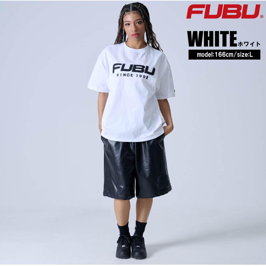 Street Plus Crew Уличный Американский Хип Летний Белый [FUBU] Футболка с коротким рукавом, Размеры, Горловина, Стиль, Повседневный, Хип, Одежда,
