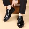 Genuine Leather Business Men'S Shoes Minimalist Luxury Quality Style Work And Office Black Shoes Suit Derby Versatile Hot