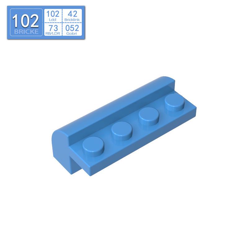 Изогнутый кирпичик 4x2x1, совместимый с LEGO 6081 — Идеально подходит для проектов MOC и DIY-строительства.