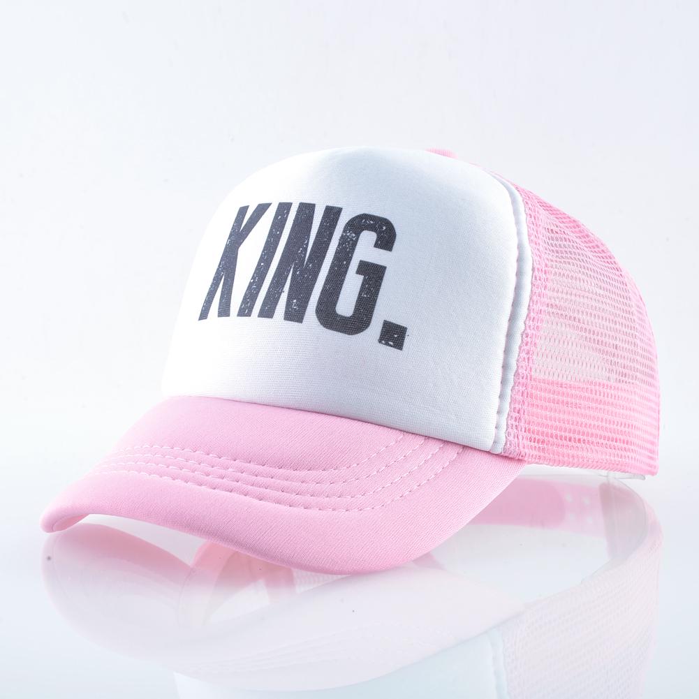Children Baseball Cap Kids Summer Breathable Mesh Caps King And Queen Snapback Caps For Boys Girls