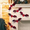 12 шт. Хэллоуин Летучая мышь Наклейки на стену Украшения Большие Полые Летучие мыши Наклейки на стену для Стены Стекла Зеркала Декор Гостиной