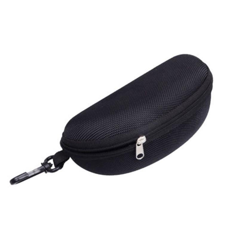 Fashion Classic Portable Zipper Eye Sunglasses Glasses Box Case Clam Shell Protector Hard Pouch