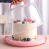 Пластиковый контейнер для торта со складной ручкой, коробки для хранения выпечки, контейнер для десертов, чехол-крышка, поднос для подачи, для путешествий, аксессуар для торта