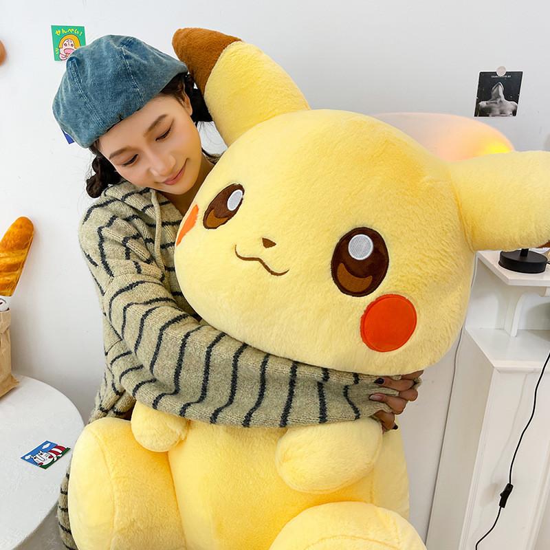 Плюшевая игрушка Пикачу Большого размера Мультяшное чучело Животное Подарок Для Детей И Коллекционеров
